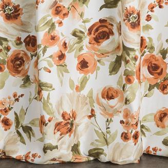 Zasłona gotowa na przelotkach MILA 140x250 Eurofirany biały/rudy