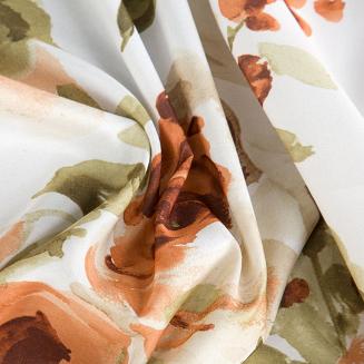 Zasłona gotowa na przelotkach MILA 140x250 Eurofirany biały/rudy