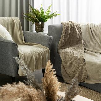 Koc narzuta TEDY Eurofirany beżowy