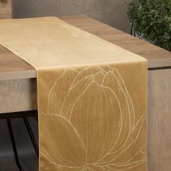Obrus dekoracyjny BLINK 35x220 Eurofirany miodowy