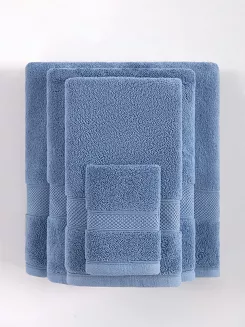 Ręcznik bawełniany Leo 100x150 niebieski