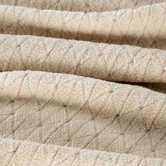 Koc narzuta na łóżko CINDY-4 170x210 beżowy