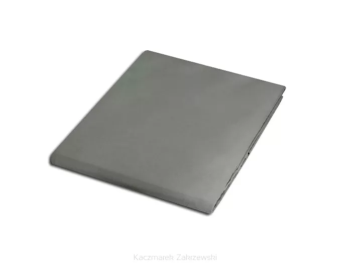 Prześcieradło satyna bawełniana bez gumki 160x220 popielate