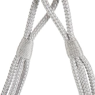 Sznur dekoracyjny do zasłon LANA srebrny