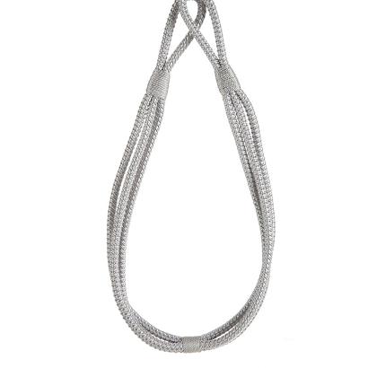 Sznur dekoracyjny do zasłon LANA Eurofirany srebrny