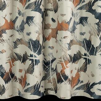 Zasłona gotowa na przelotkach AMBRA 140x250 Eurofirany granatowy