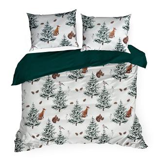 Komplet pościeli świąteczny POS 220x200 Eurofirany biały