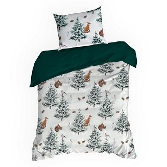 Komplet pościeli świąteczny POS 220x200 Eurofirany biały