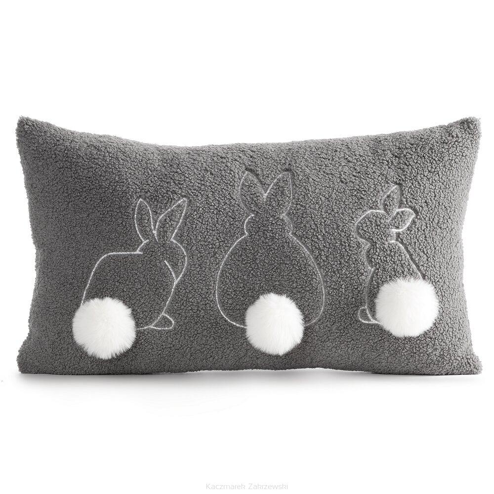 Poszewka dekoracyjna WIOSNA 30x50 Eurofirany stalowy