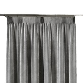 Zasłona gotowa na taśmie VELVI 140x250 chłodny szary