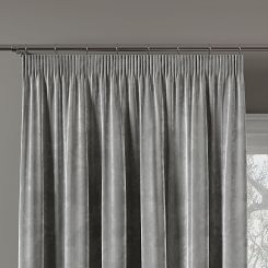 Zasłona gotowa na taśmie VELVI 140x250 chłodny szary