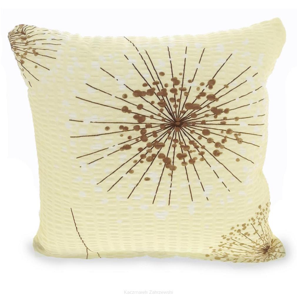 Poszewka z kory 70x80 wzór dmuchawce na kremie