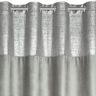 Zasłona gotowa na przelotkach PERI 140x250 Eurofirany srebrny