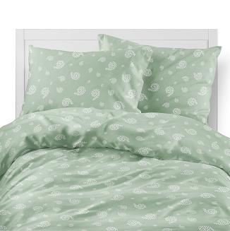 Pościel flanelowa 220x200 szałwiowa drobny paisley