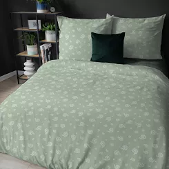 Pościel flanelowa 220x200 szałwiowa drobny paisley