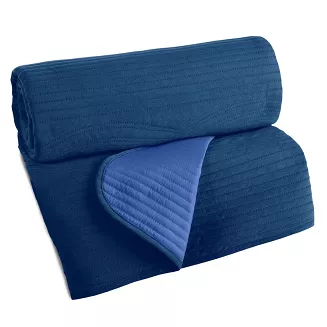 Narzuta dekoracyjna VELVET2 170x210 granatowy