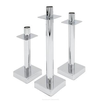 Świecznik dekoracyjny LORI 8x21 Eurofirany srebrny minimalistyczny design