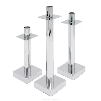 Świecznik dekoracyjny LORI 8x21 Eurofirany srebrny minimalistyczny design