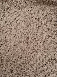 Narzuta dekoracyjna tkana 160x205 ROMBY beżowa