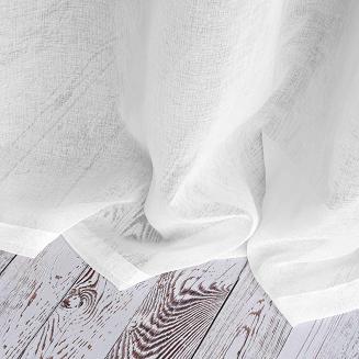 Firana gotowa na przelotkach NORD 140x250 biała złota geometria