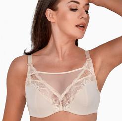 Biustonosz z zabudowaną miseczką Soft Ida 1216 miękki beżowy