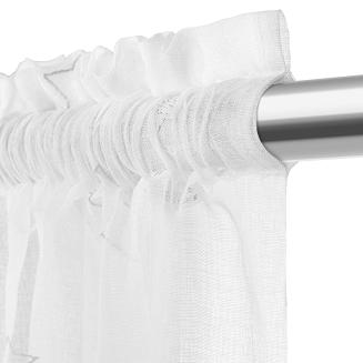 Firana gotowa na taśmie GALAXY 140x270 biała w gwiazdki świecąca w ciemności