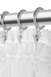 Firana gotowa na taśmie GALAXY 140x270 biała w gwiazdki świecąca w ciemności