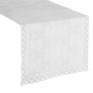 Obrus dekoracyjny MARTHA 40x180 Eurofirany biały