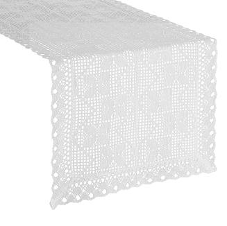 Obrus dekoracyjny MARTHA 40x180 Eurofirany biały