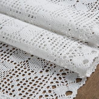 Obrus dekoracyjny MARTHA 40x180 Eurofirany biały