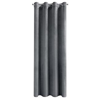 Zasłona gotowa na przelotkach ROSA 140x250 Design91 grafitowy