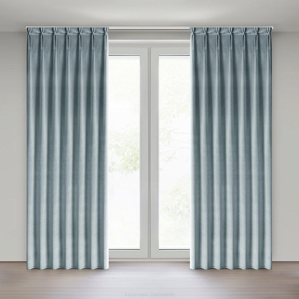 Zasłona gotowa MELANIE 140x270 Eurofirany szary