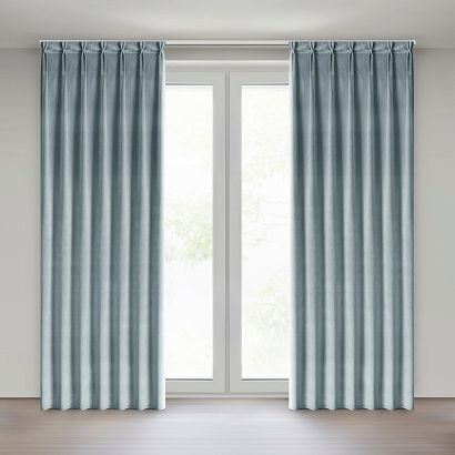 Zasłona gotowa z systemem flex MELANIE 140x270 Eurofirany szara