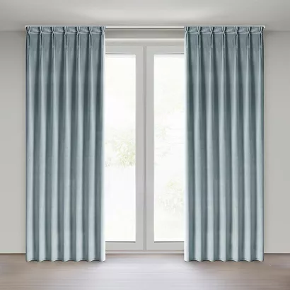 Zasłona gotowa z systemem flex MELANIE 80x270 Eurofirany szara