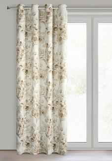 Zasłona gotowa na przelotkach OLENI 140x250 Eurofirany beżowy