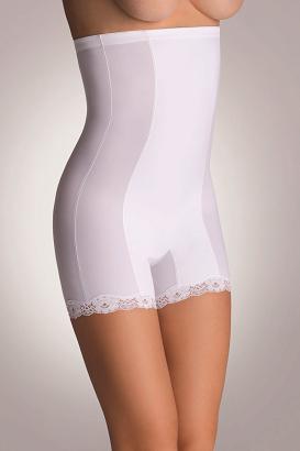 Majtki damskie z nogawkami i koronką Vanessa Eldar białe