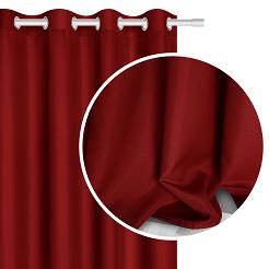 Czerwona Zasłona Gotowa Do Salonu 140x250 VIVA