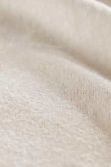 Prześcieradło flanelowe z gumką SIN 120x200 + 30 cm jasnobeżowe