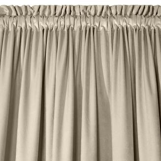 Zasłona gotowa na taśmie MELANIE 140x270 Eurofirany jasnobeżowy