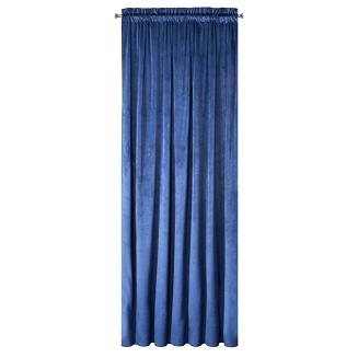 Zasłona gotowa na taśmie MELANIE 140x270 Eurofirany granatowa