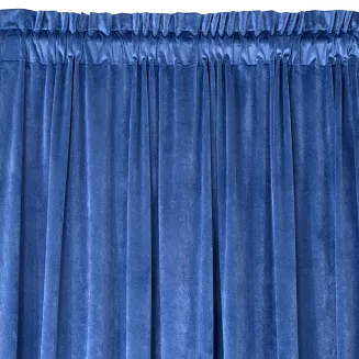 Zasłona gotowa na taśmie MELANIE 140x270 Eurofirany granatowa