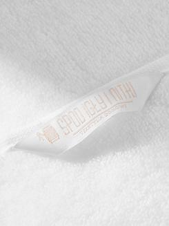 Ręcznik bawełniany LIBRE 30x30 biały z czarną bizą