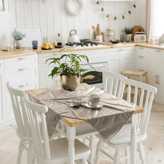 Obrus dekoracyjny SOFT 85x85 welurowy beżowy