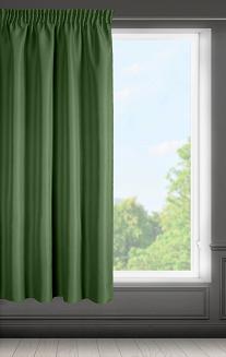 Zasłona gotowa na taśmie RITA 140x175 Eurofirany ciemnozielony