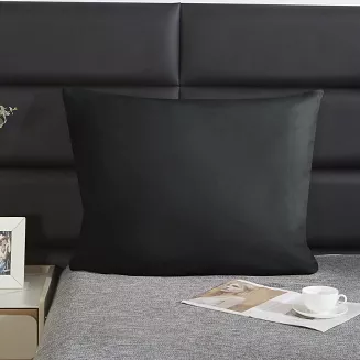 Poszewka satyna bawełniana SIN 50x70 czarna