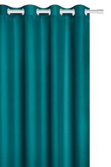 turkusowa zasłona gotowa 140x250 viva