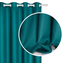 turkusowa zasłona gotowa 140x250 viva