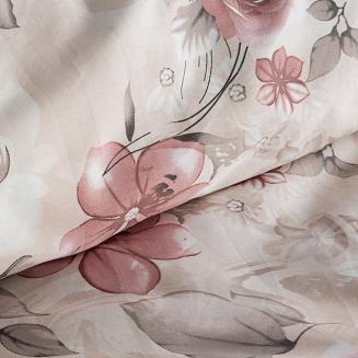 Pościel satynowa SPRING 160x200 Eurofirany pudrowy róż
