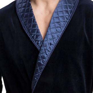 Szlafrok Męski Bonżurka LUNA kod 425 granatowy