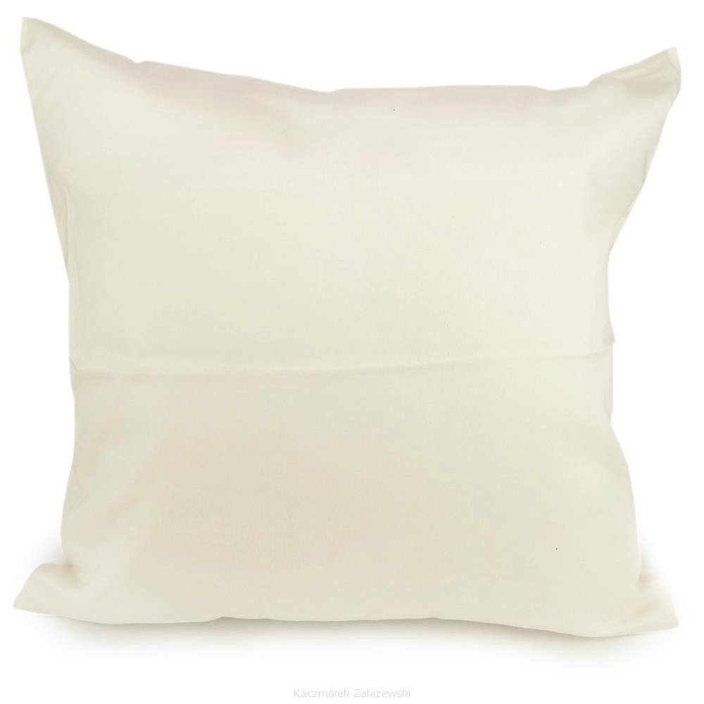 Poszewka satyna bawełniana 70x80 kremowa